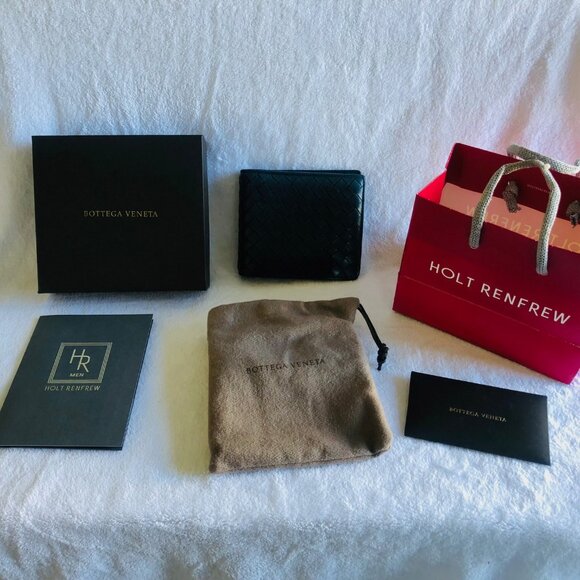 BOTTEGA VENETA BI-FOLD WALLET, Blue in Original Box - Picture 16 of 16